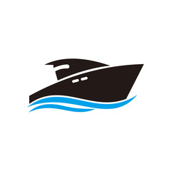 artboard yacht logo design symbol