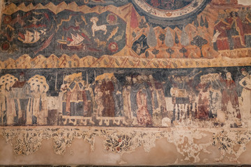 Antique fresco Interior of Svetitskhoveli Cathedral in Mtskheta, Georgia