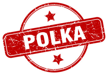 polka stamp. polka round vintage grunge sign. polka