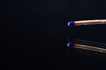 Graphic elements photographed in the studio with flash light