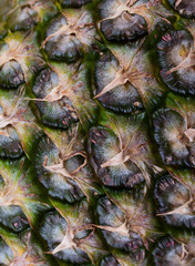 Ripe Pineapple fruit texture. For food and beverage, healthcare, abstract and diet and nutrition...