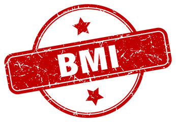 bmi stamp. bmi round vintage grunge sign. bmi