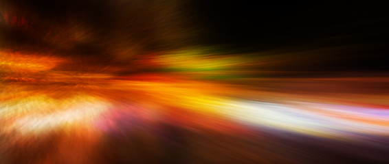 Panoramic high speed technology concept, light abstract background