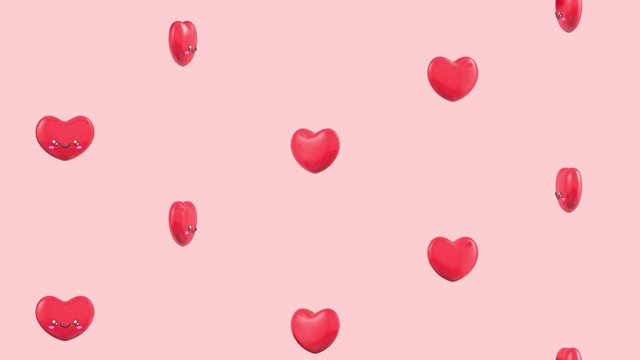 seamless background with hearts