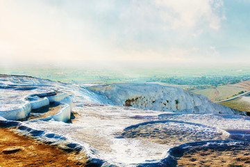 Pamukkale , Turkish mineral calcium pool