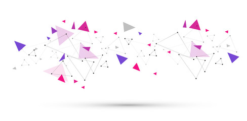 sfondo, collegamenti, triangoli