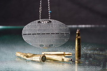 Graphic elements photographed in the studio with flash light