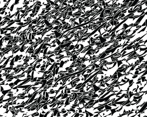  Grunge Black And White Urban Vector Texture Template. Dark Messy Dust Overlay Distress Background. Easy To Create Abstract Dotted, Scratched, Vintage Effect With Noise And Grain