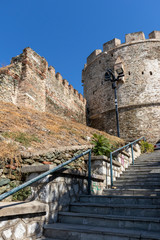Fototapeta premium Ancient Fortification in city of Thessaloniki, Greece