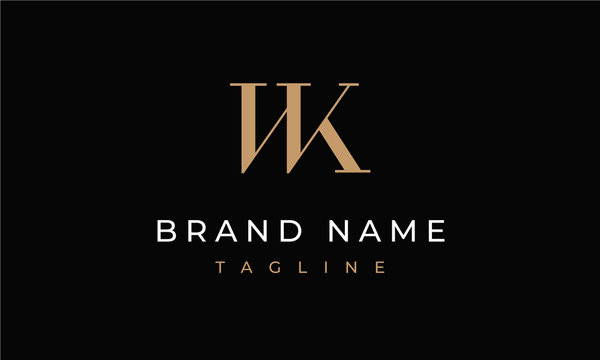 WK Logo Letters WK Monogram