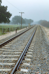 Obraz premium Lonely railroad track