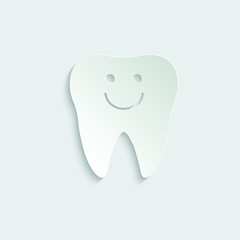 paper Tooth   black vector icon