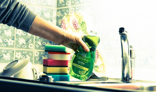 Palmolive ultra limonenfrische, Sp&uuml;lmittel gekauft in Edeka Markt Febr. 2020
