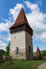 Fototapeta premium Biertan,Romania,7,2019; Saxon village with fortified church