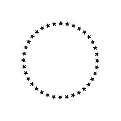 Stars in circle icon vector illustration