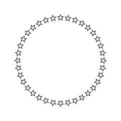 Stars in circle icon vector illustration