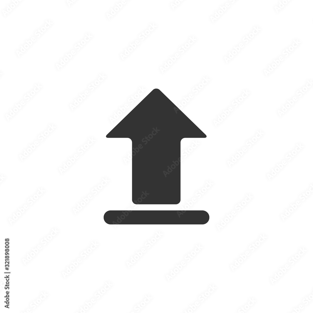 Poster upload vector icon, cloud storage symbol. flat vector illustration for web site or mobile app isolat