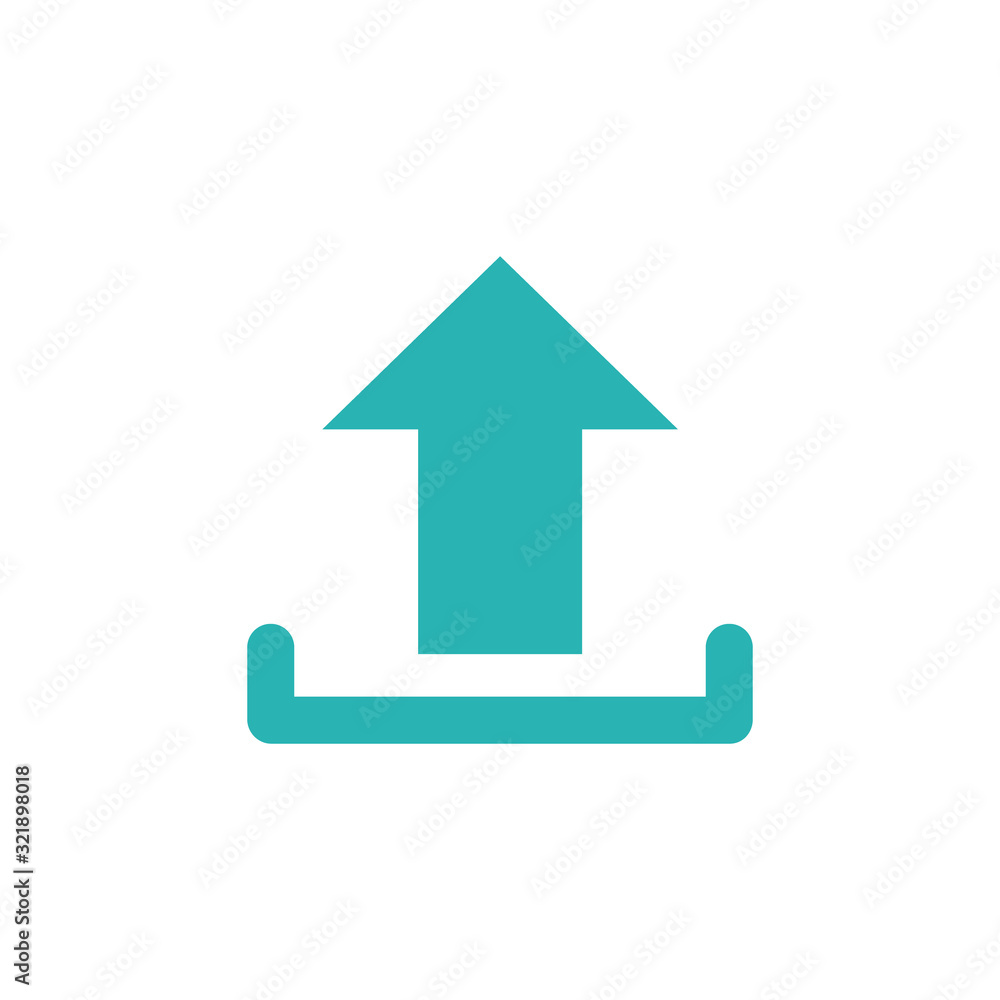Poster upload vector icon, cloud storage symbol. flat vector illustration for web site or mobile app isolat