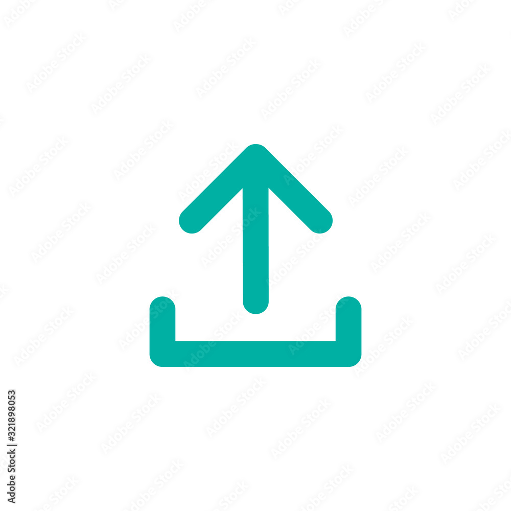 Poster upload vector icon, cloud storage symbol. flat vector illustration for web site or mobile app isolat