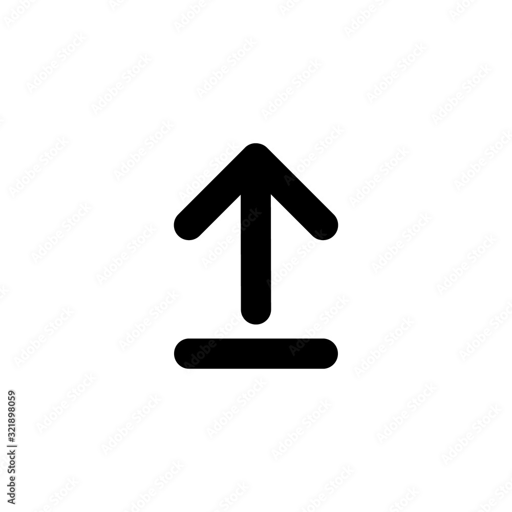 Poster upload vector icon, cloud storage symbol. flat vector illustration for web site or mobile app isolat