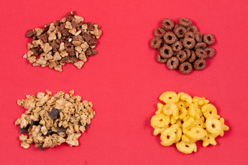 Close-up of natural cereals