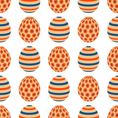 Vector Pattern Happy Easter egg Festive Holiday