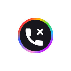 Fototapeta premium Disconnected Call - App Icon