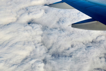 The view from the plane to the earth.
