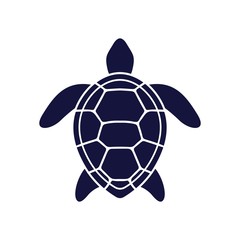 Obraz premium Sea turtle icon. Vector illustration isolated o white background