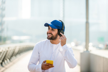 Arabic man with kandora in Dubai