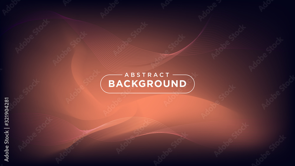 Poster abstract background light waves gradient with dynamic line shapes. eps 10 vector illustration