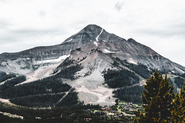 aerial view of mountain