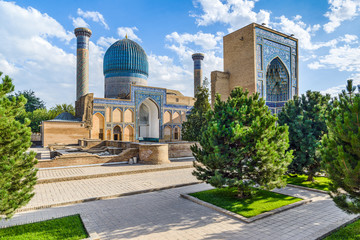 Gur-e-Amir mausoleum, famous architectural complex, Samarkand, Uzbekistan