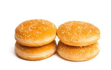 burger rolls isolated