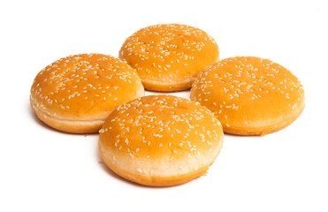 burger rolls isolated