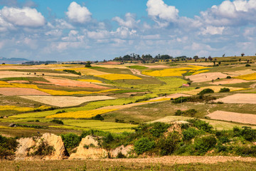 Fields in the central highlands of Myanmar northwest of Inle Lake, near Pindaya