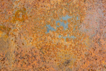 Textures of discarded metal in the waste material storage.