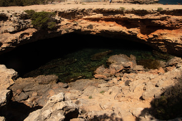 the cave from cala bassa-Ibiza