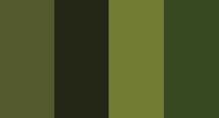 Green color palette vector illustration