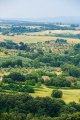 Fototapeta na wymiar Italian country side landscape in Monteleone d'Orvieto, Umbria