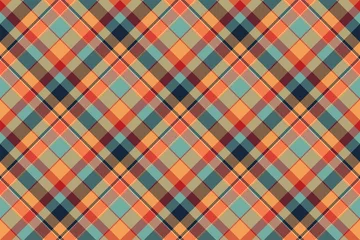 Stof per meter Tartan Tartan Schotland naadloze geruite patroon vector. Retro stof als achtergrond. Vintage check kleur vierkante geometrische textuur.