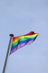 Gay pride rainbow flag