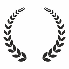 Laurel wreath, vector icon. The concept of the victories and successes.