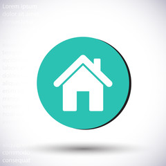House vector icon , lorem ipsum Flat design