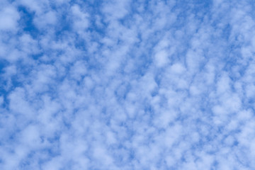 Blue sky with beautiful clouds for design and desktop