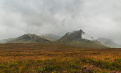 Scottish landscape cloudy nature shot