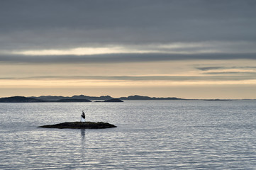 Norwegen Küste Seezeichen