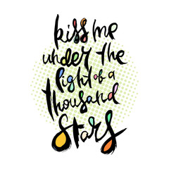Hand lettering grunge card with textured handcrafted doodle letters in retro style