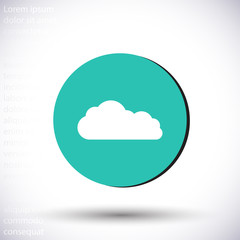 Downloading vector icon , lorem ipsum Flat design