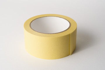 Masking tape on a white background